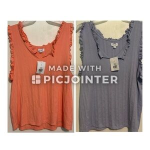 Set of 2 True Craft Juniors Plus Tank Tops